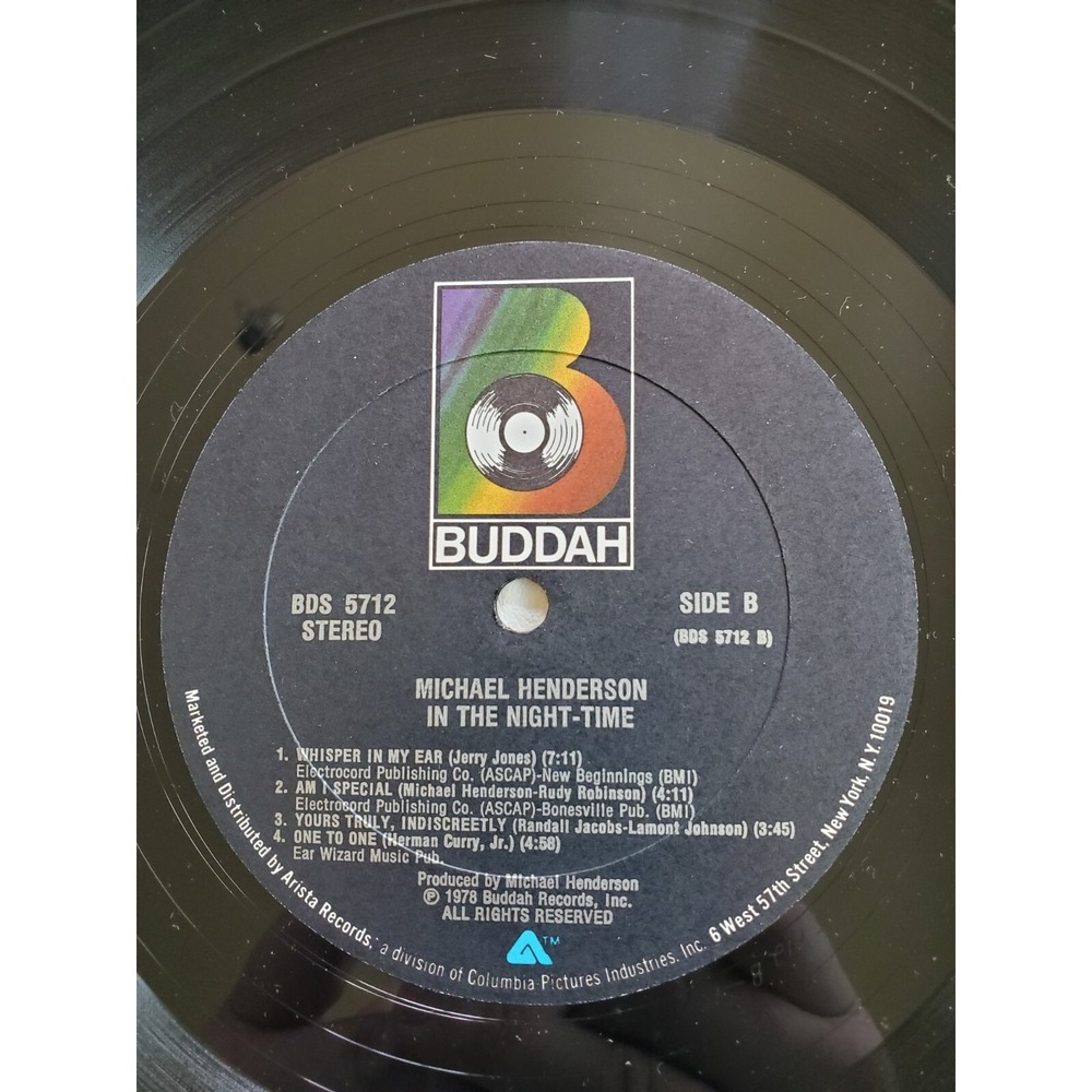 Michael Henderson - In The Night Time LP Buddah BDS 5712 VG+ Tested - Picture 8 of 8